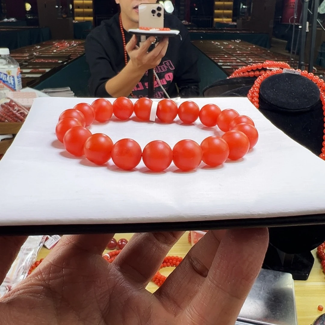 南红玛瑙未镶嵌多样性发一11mmm哑光