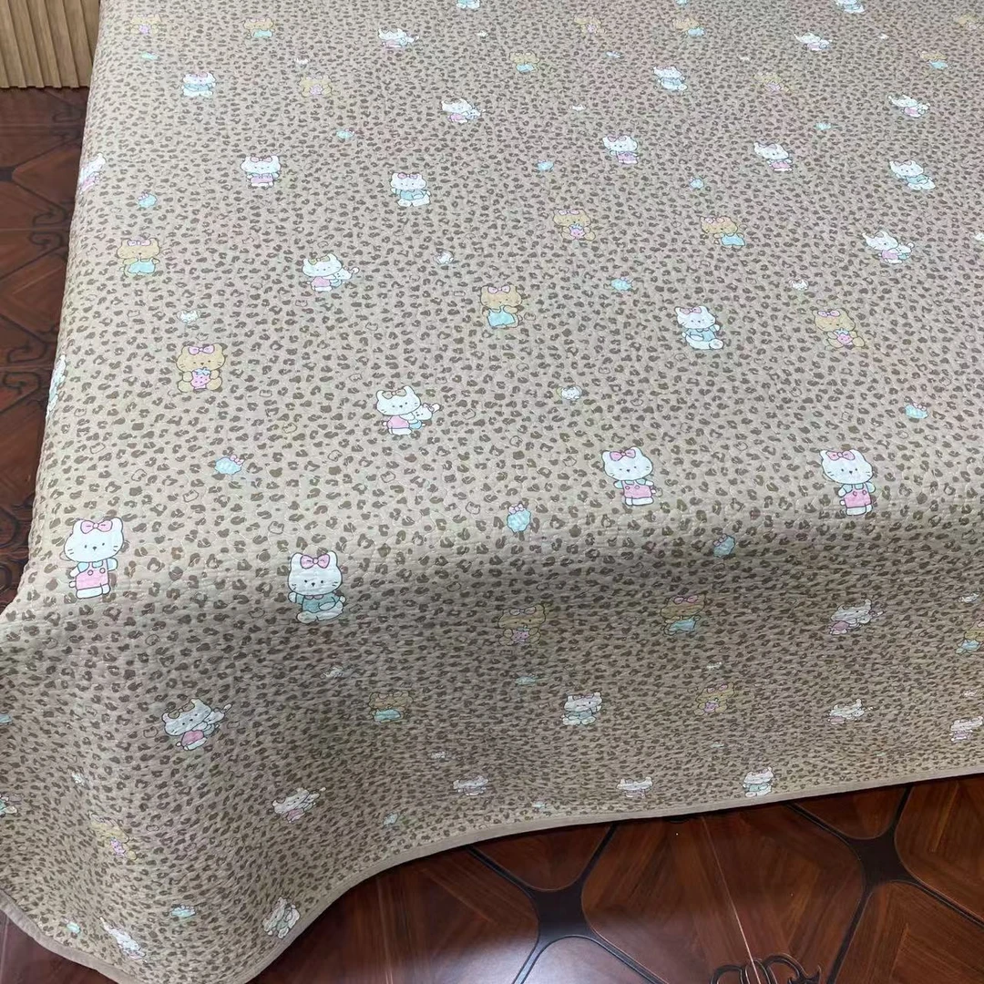 【双面床盖】纯棉绒绒床盖（一面棉一面绒）