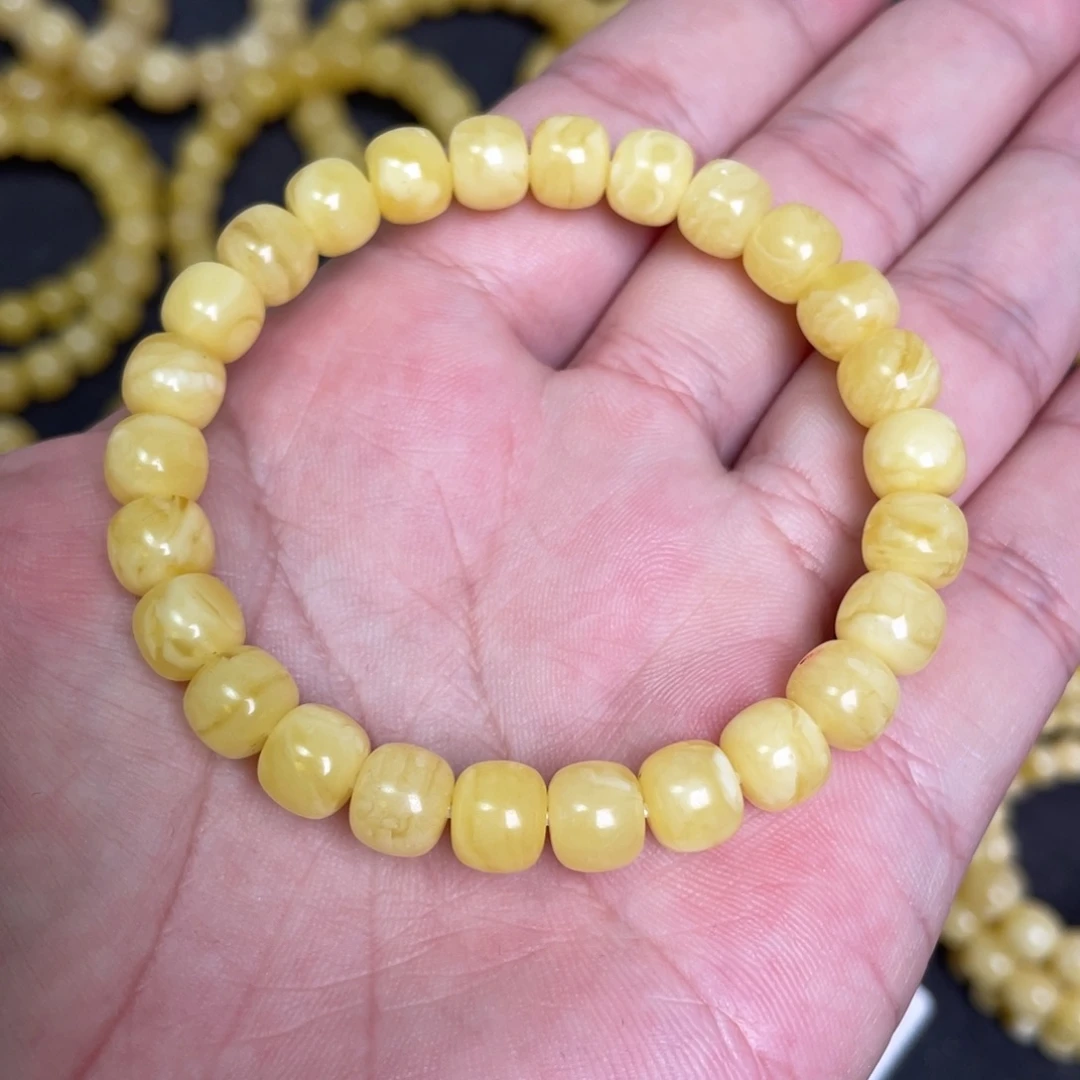 蜜蜡未镶嵌裸石蜜蜡手串8mm