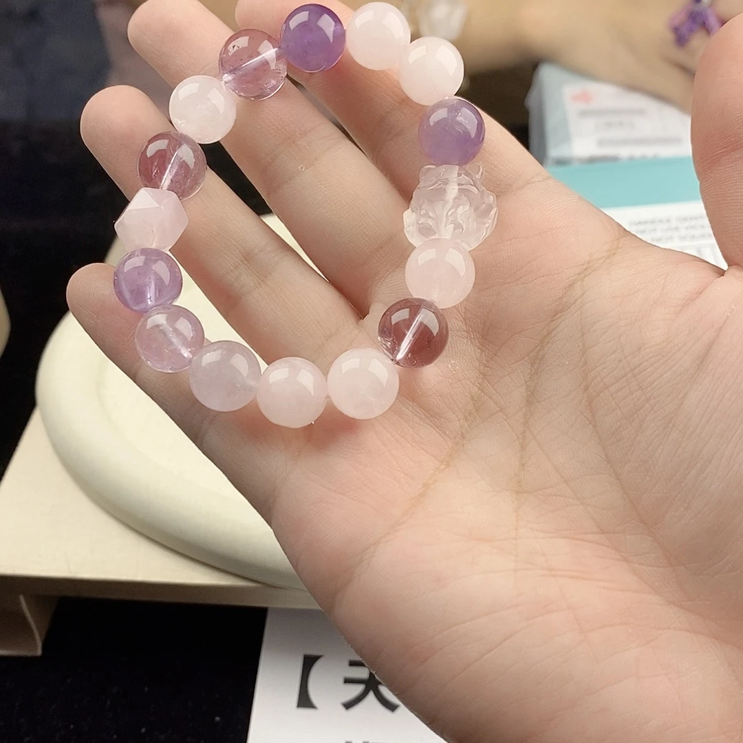 银S925镀金镶嵌手链水晶