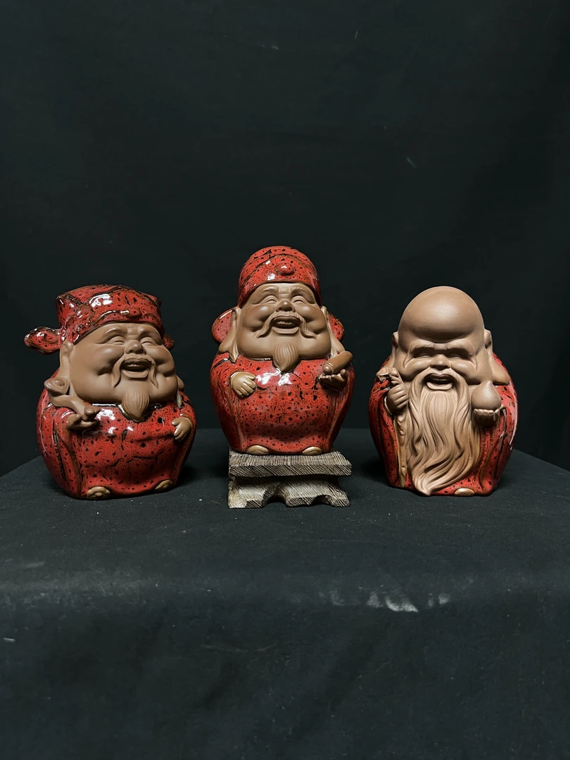 福禄寿星摆件喜财神爷招财风水家居玄关送长辈祝寿礼品