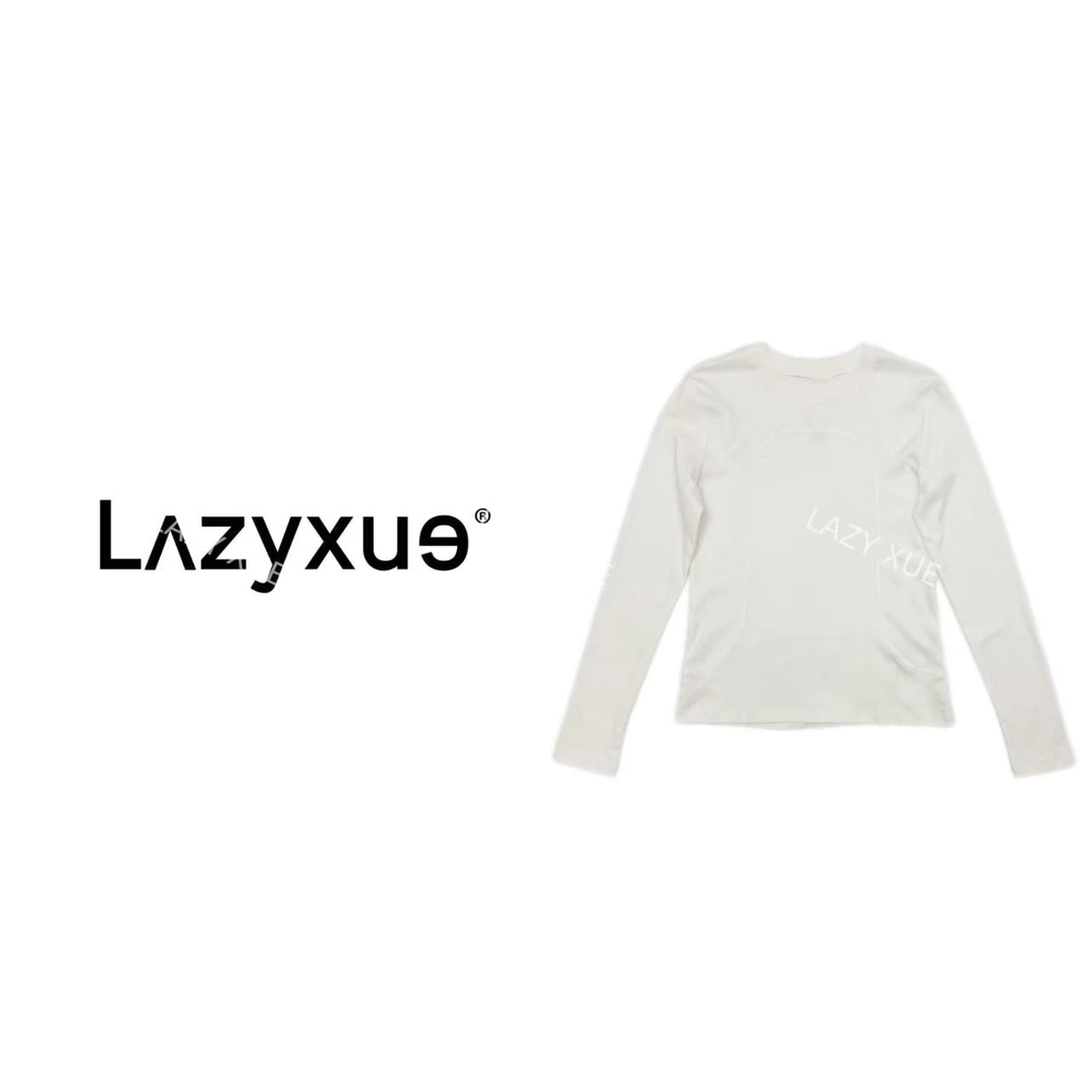 LAZYXUE薛懒懒/"多样剪裁"时尚修身显瘦百搭圆领打底T恤  S113