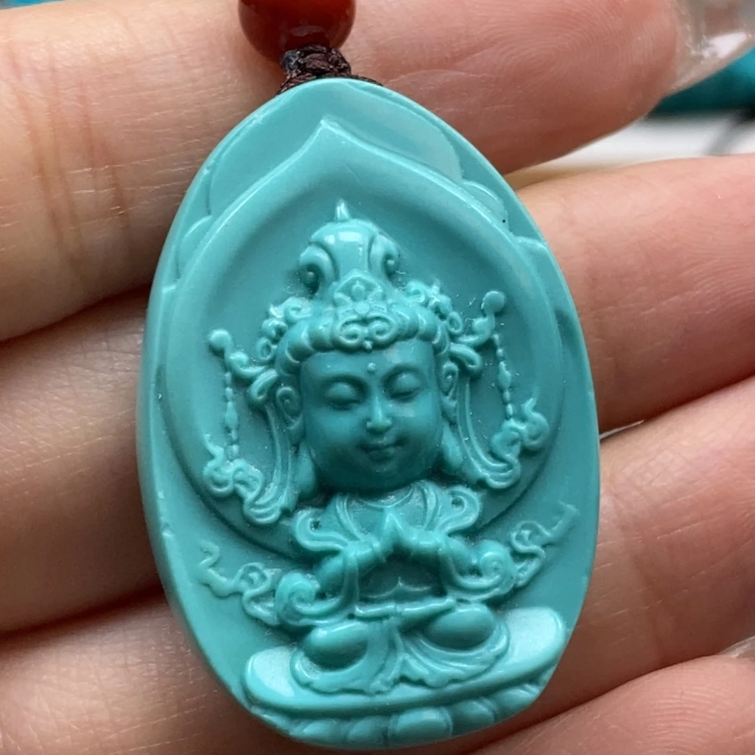 绿松石未镶嵌颈饰何**忧