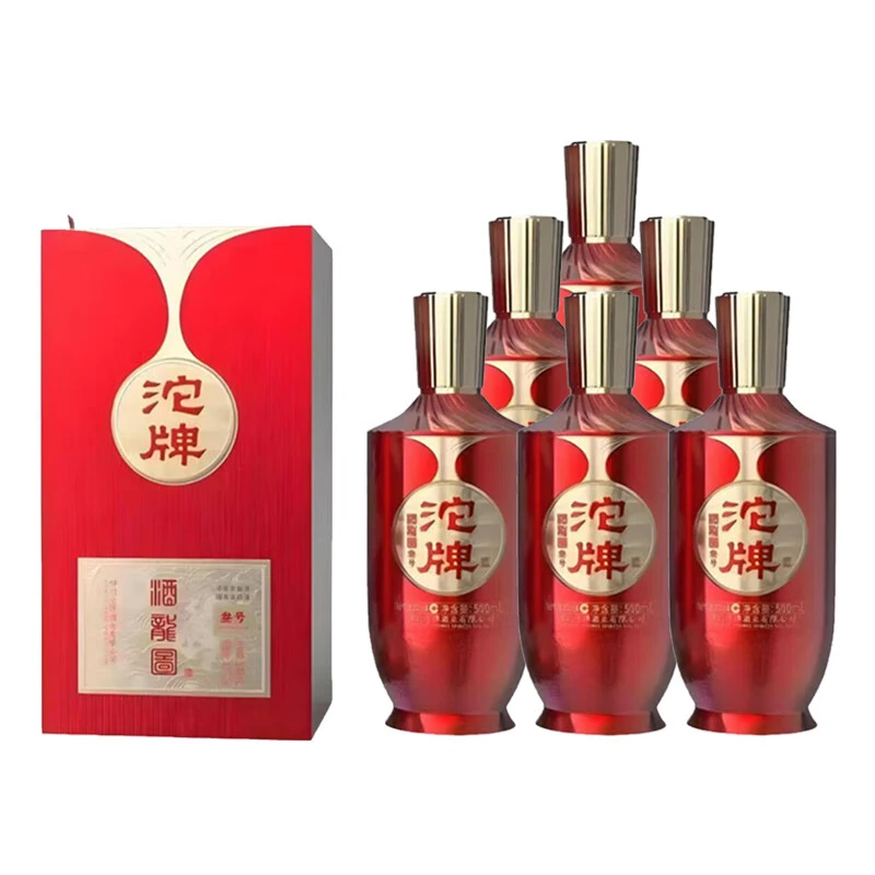 沱牌龙图叁号浓香型白酒粮食酒整箱6瓶过节送长辈礼盒装52度500ml