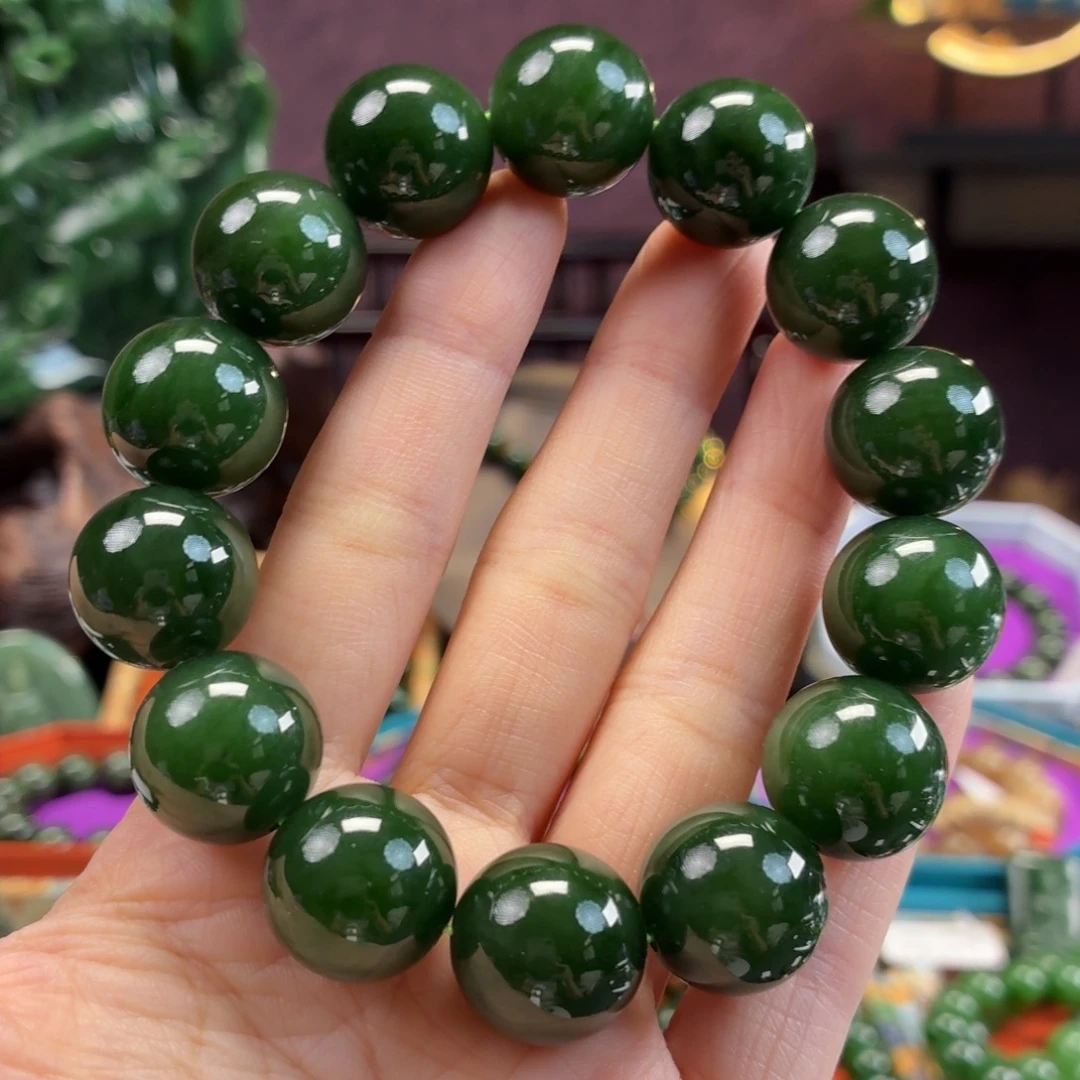 和田玉（碧玉）未镶嵌手串