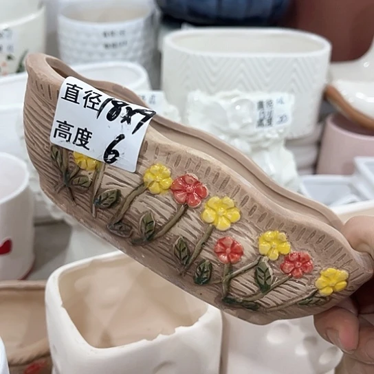 多肉绿植陶瓷花盆9.9包邮