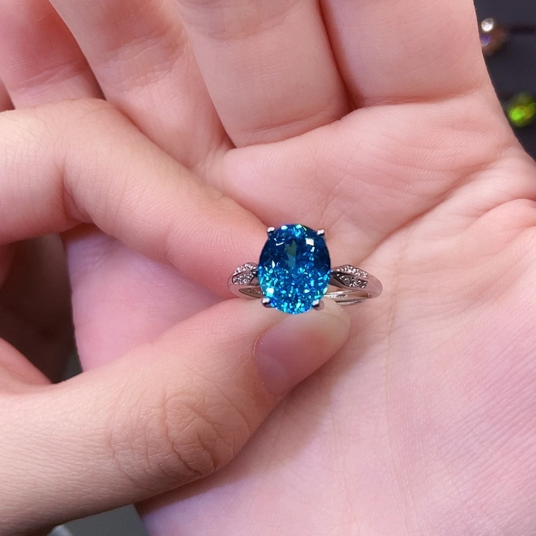 银S925镶嵌碧玺珠宝奇石