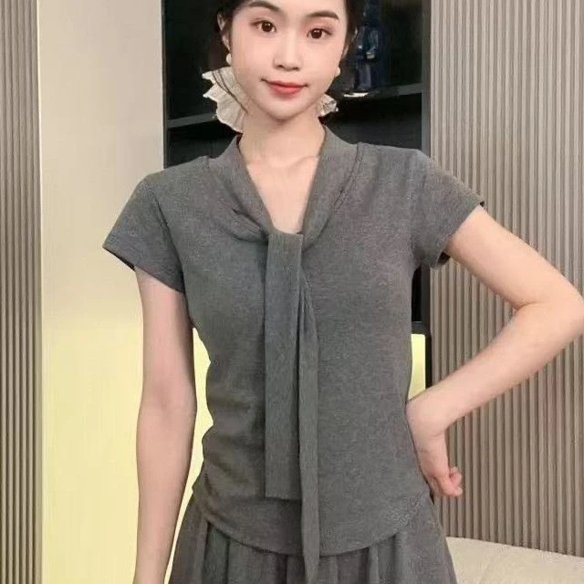 时尚套装短裙休闲时尚夏季高腰上衣收腰气质运动百搭不规则