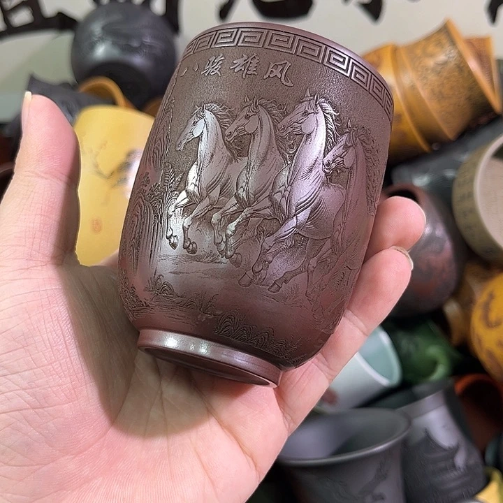 茶杯紫砂全手工紫砂主人杯