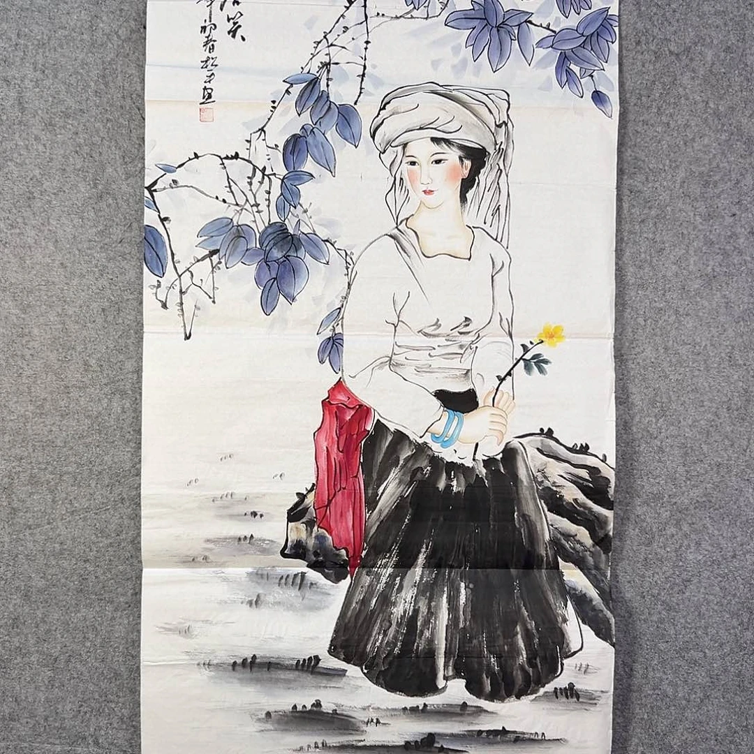 国画902 花鸟在此鸣叫时的鸣叫和