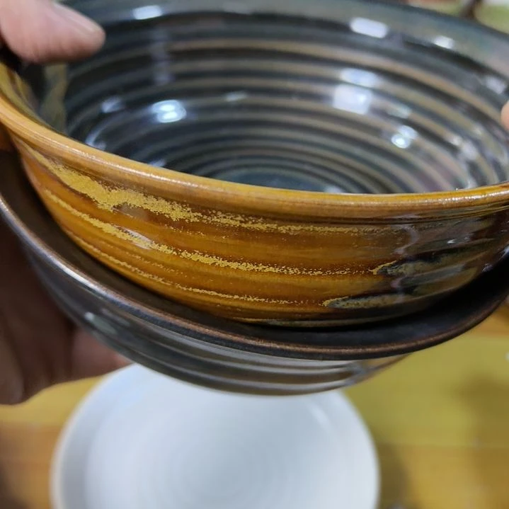 时***千瓷片磁州窑五厂盘碗壶杯