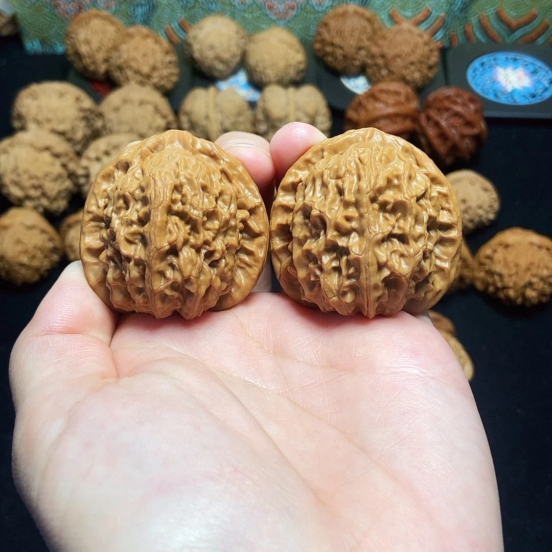文玩核桃吊坠43金麒麟全品