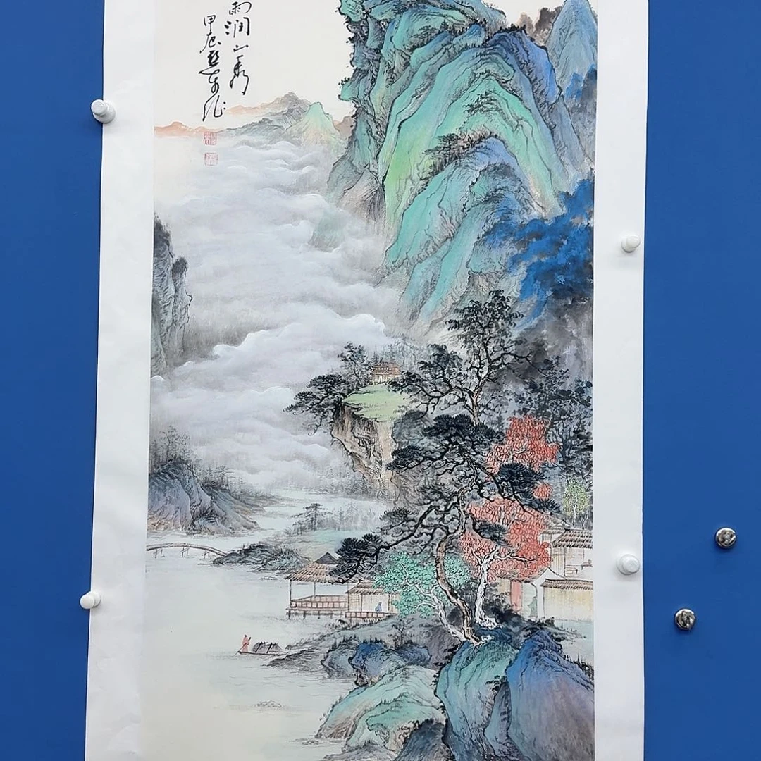 国画多次参加国内外大型