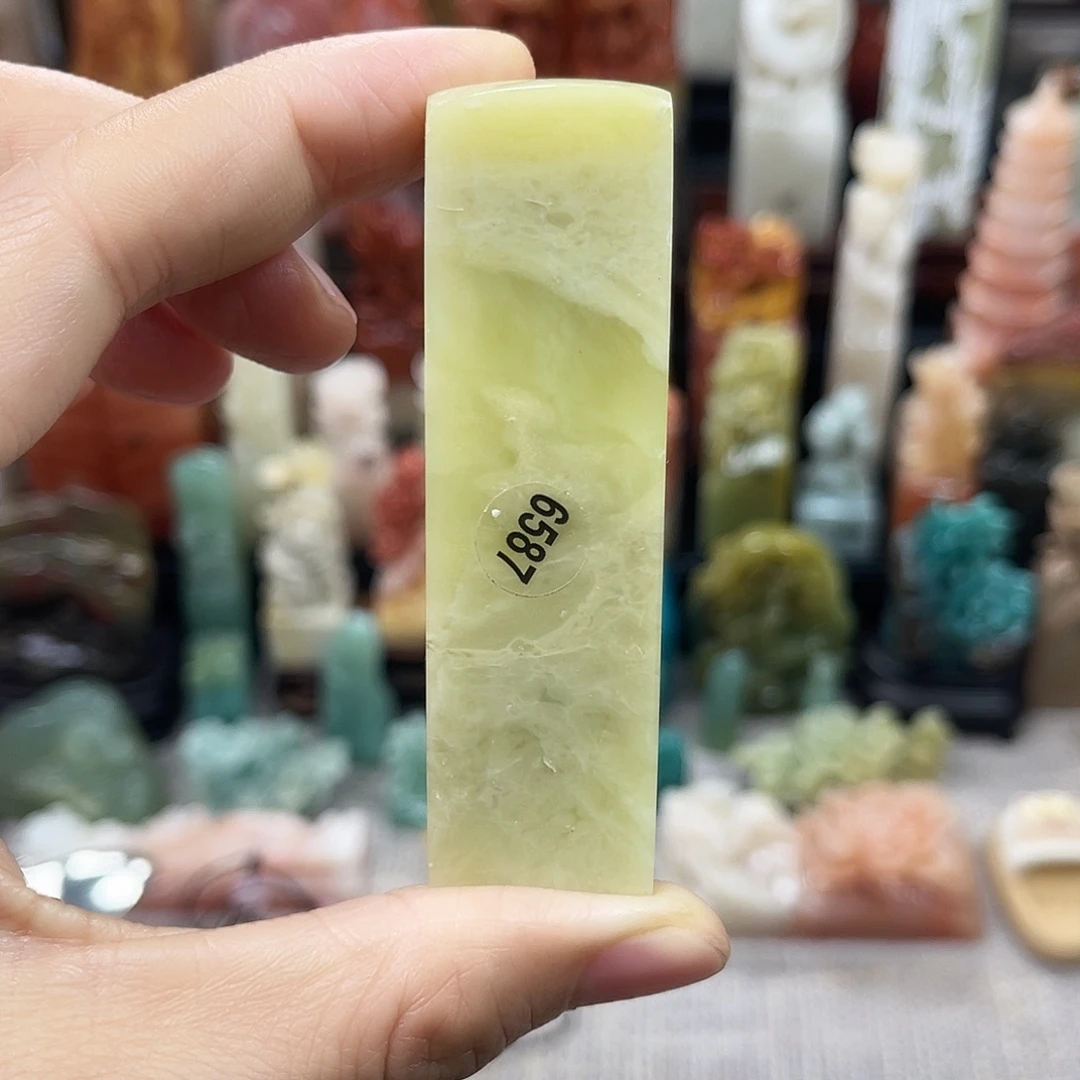 印石昌化石6587包邮包刻