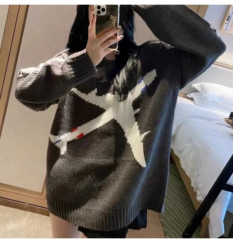 清仓微瑕NO退换系列 能接受的拍！慵懒风毛衣外套宽松