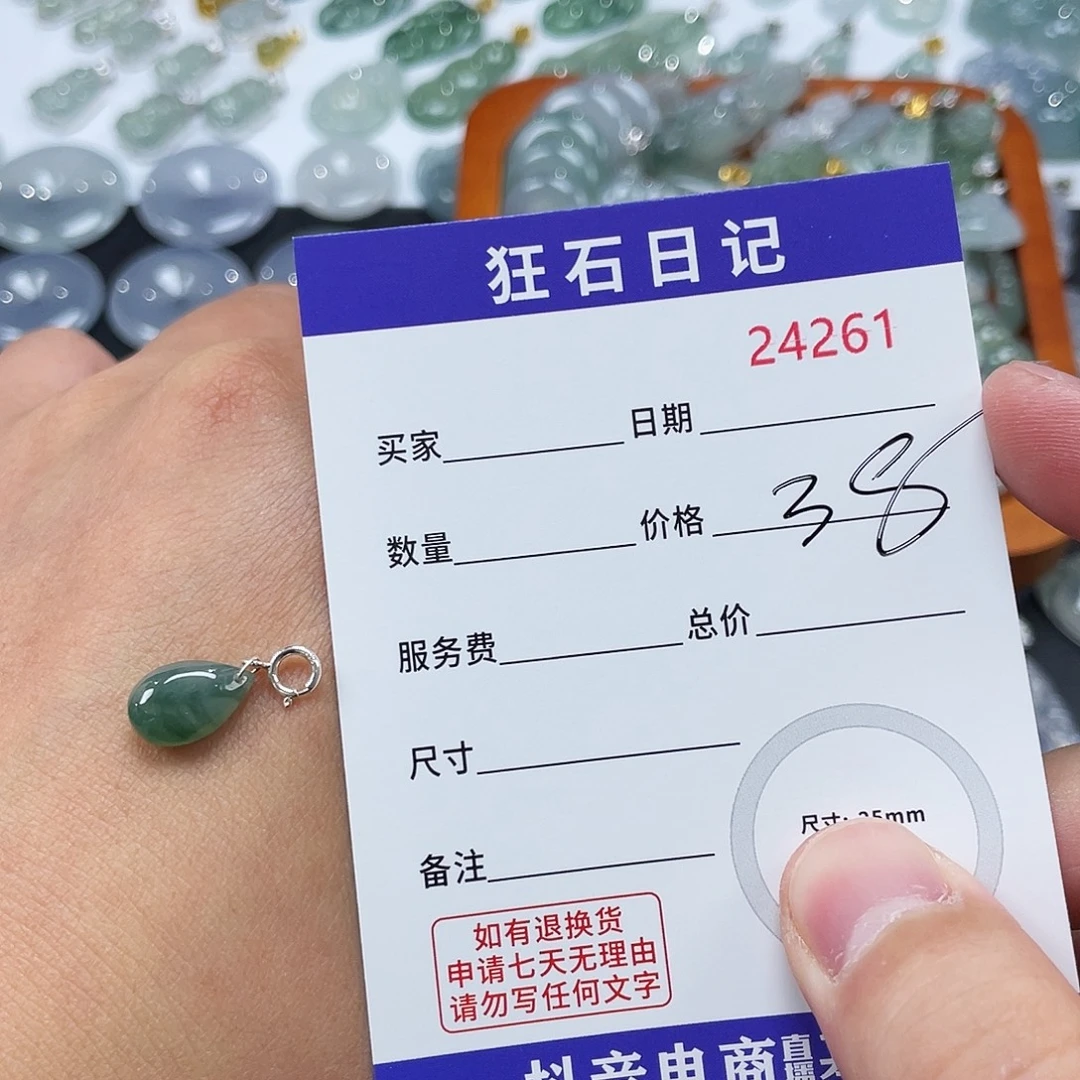 翡翠银S925镶嵌颈饰
