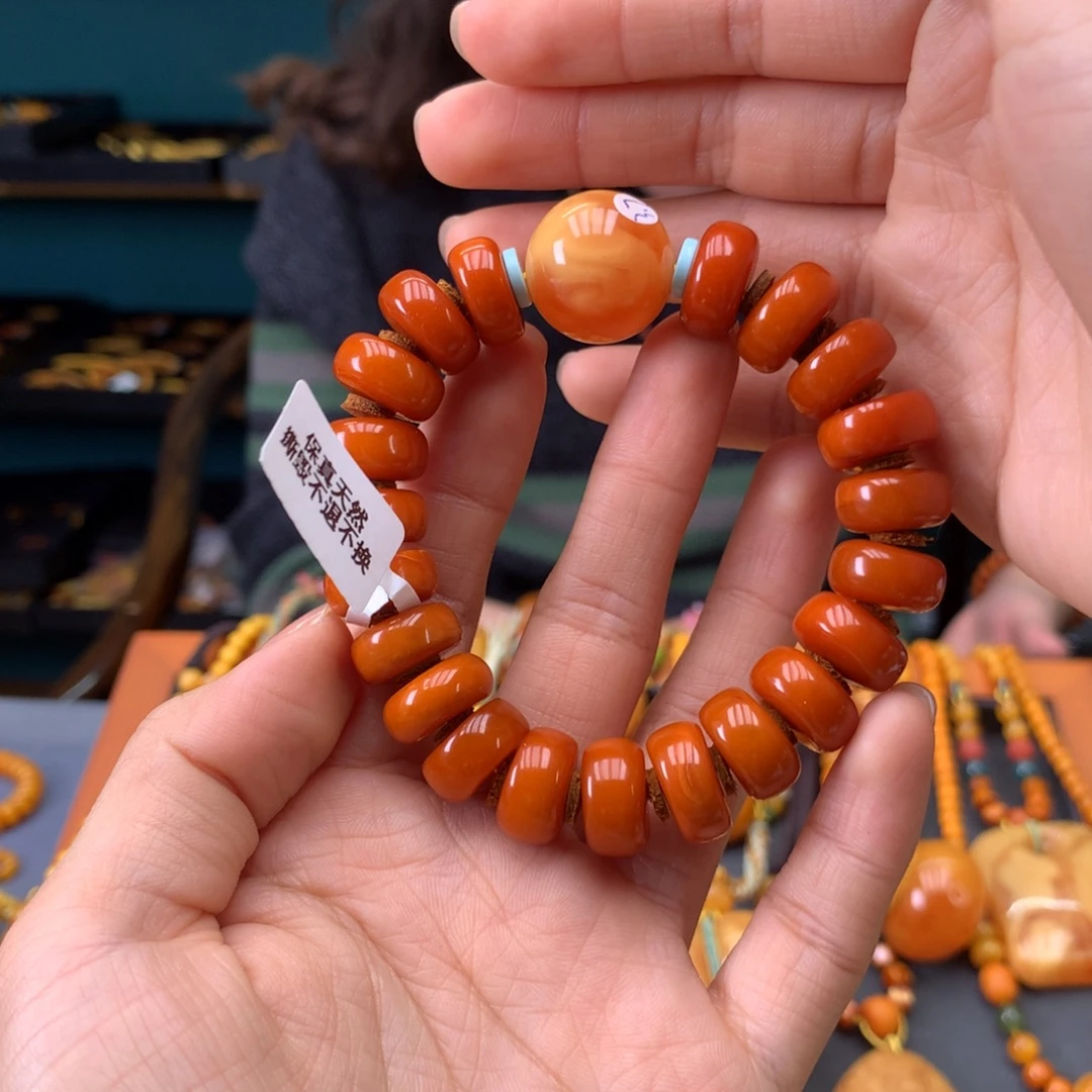 蜜蜡未镶嵌手串天然