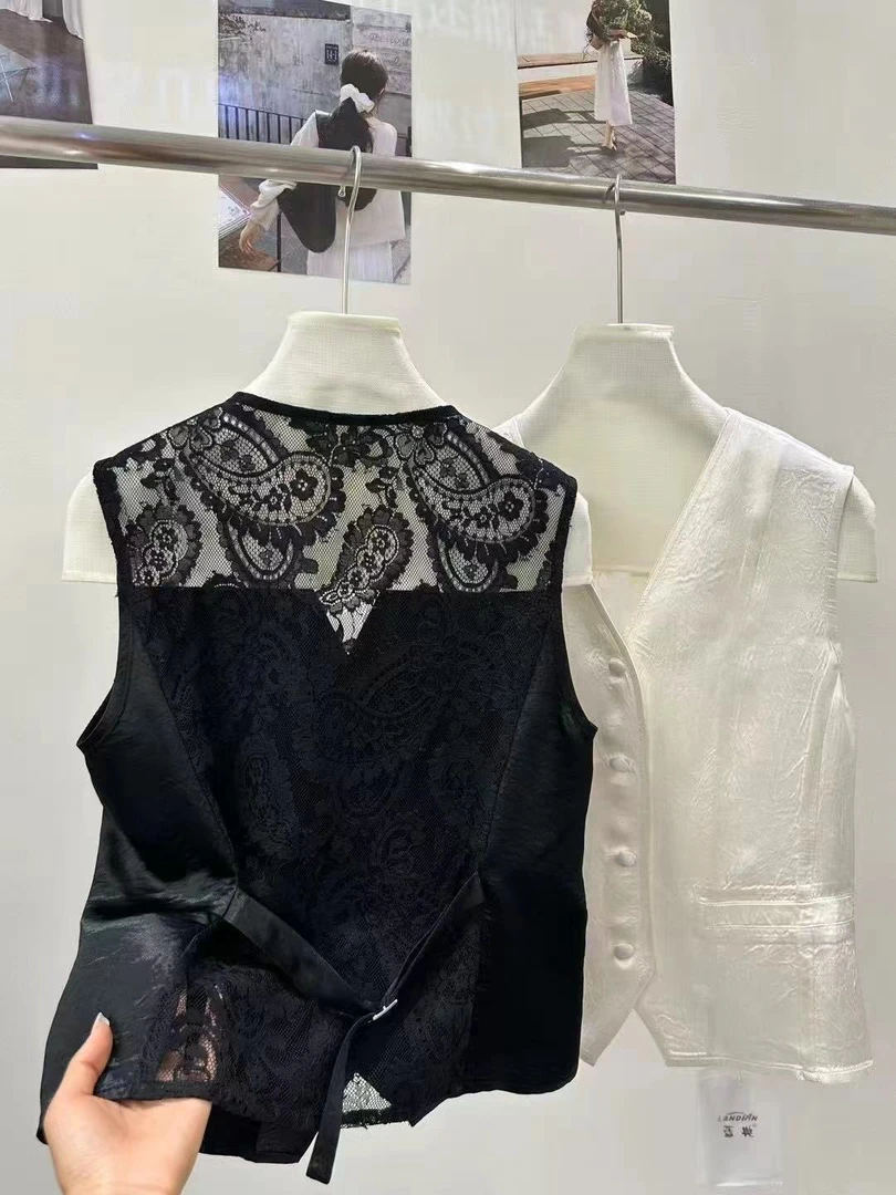 欧货时尚百搭款单排扣马甲(不退换，理性下单)