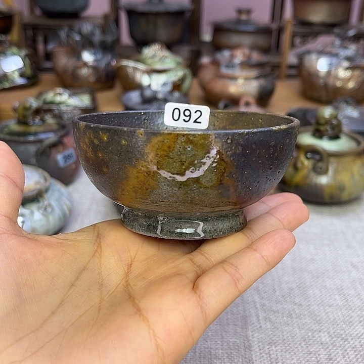 裸柴烧陶瓷手工茶器