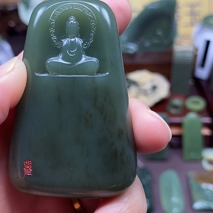 岫岩老玉（透闪石质玉）析木未镶嵌尐*爺