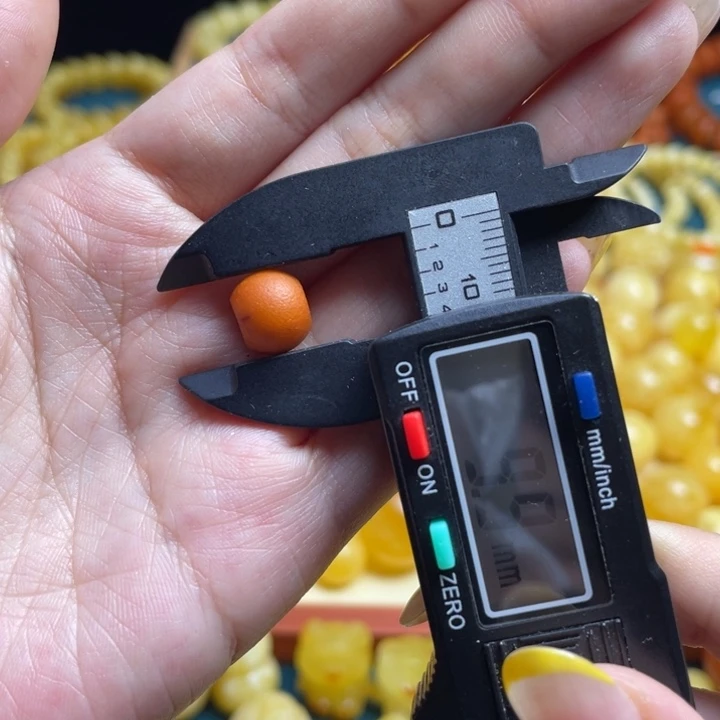 裸石蜜蜡未镶嵌橘皮浓蜡珠子微瑕