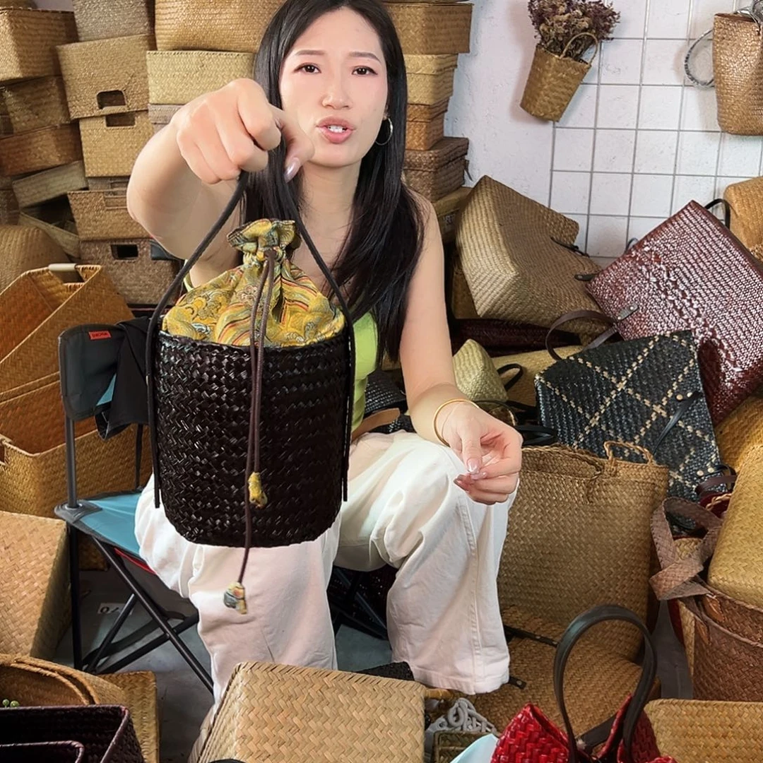 编织带草编包/草编收纳盒微瑕疵
