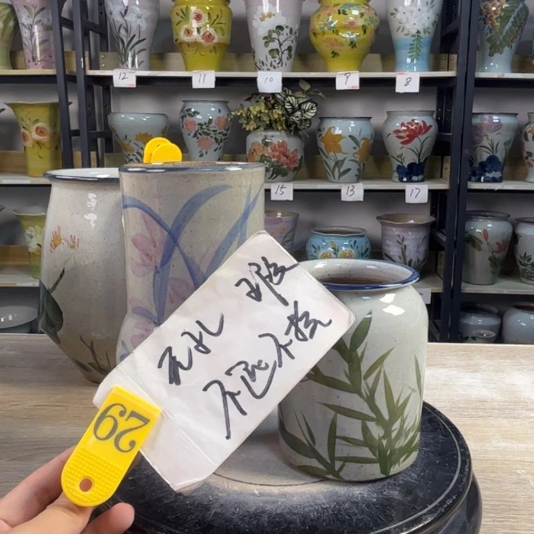 罐天**淡1tc景德镇陶瓷花盆