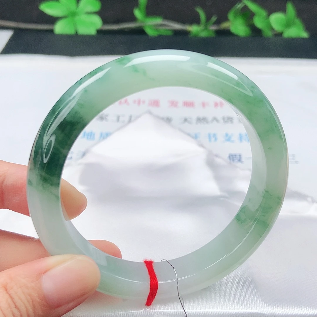 未镶嵌手镯翡翠60圈