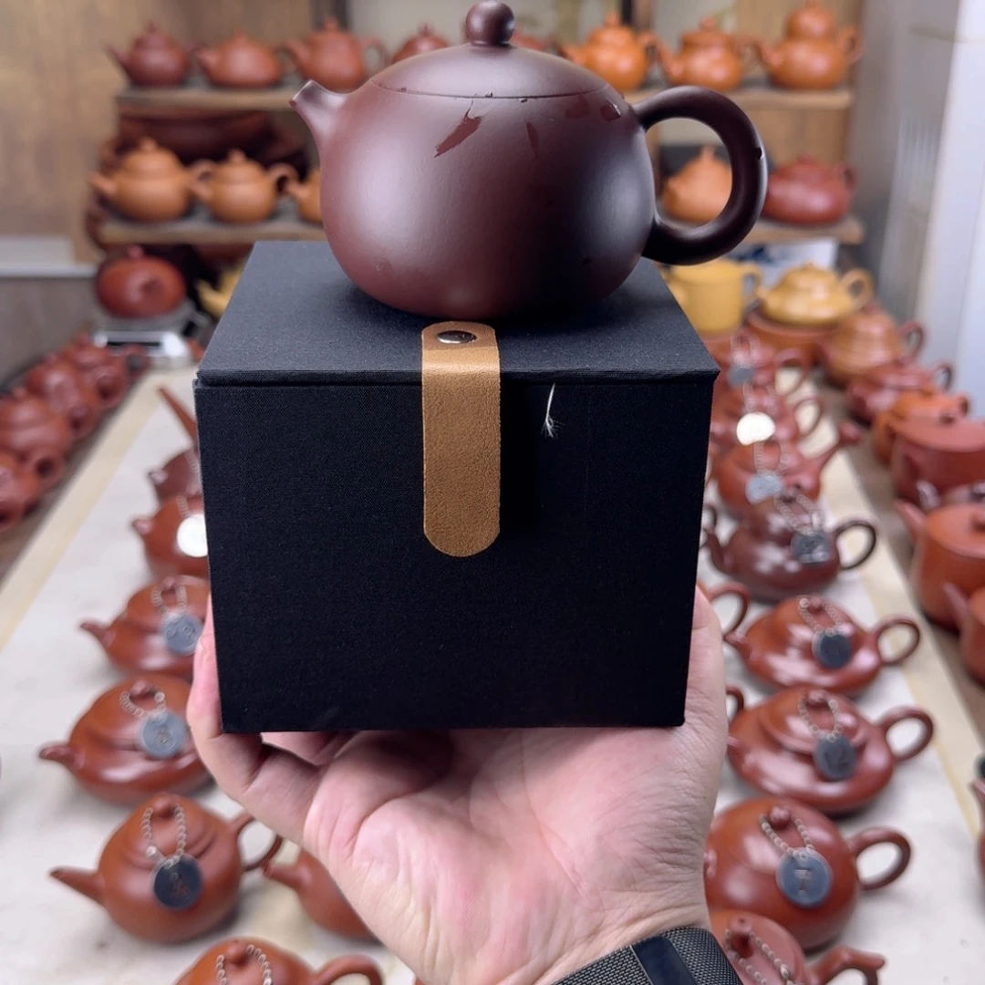 紫砂茶壶250cc紫泥内嵌西施壶