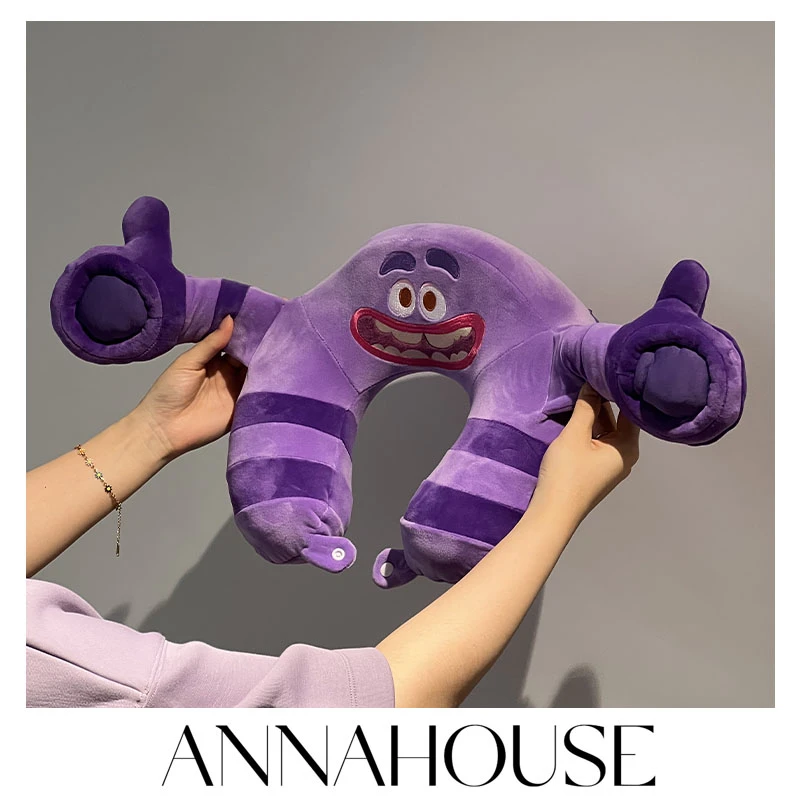 ANNAHOUSE迪士尼怪兽大学阿拱捂眼枕趴睡枕家居抱枕创意礼物SUN