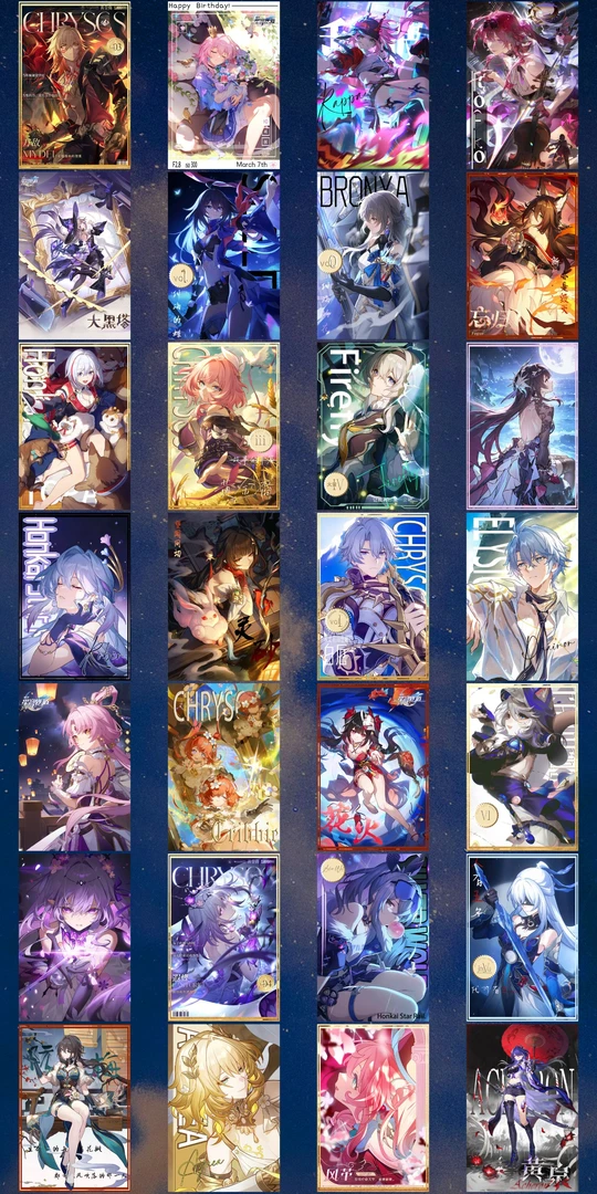 【崩铁】冰箱贴（可换墙）文创亚巧力磁吸礼品12*8