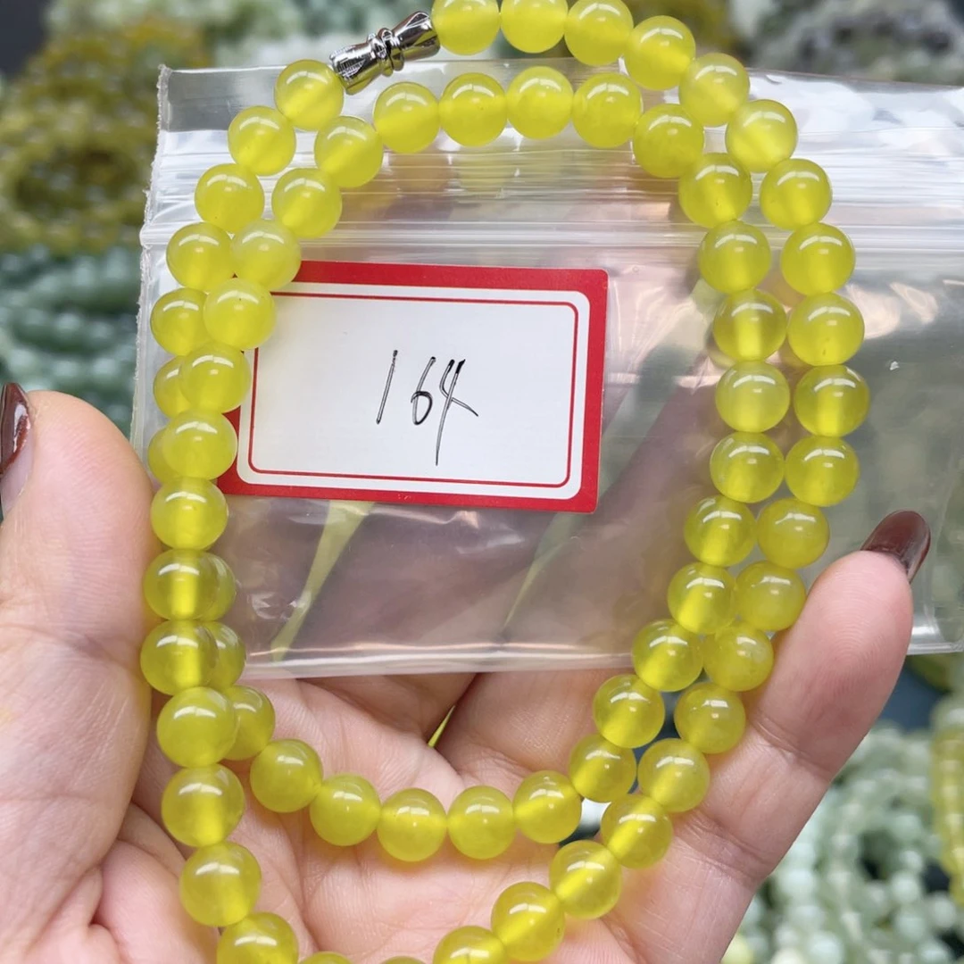 未镶嵌蛇纹石玉手链