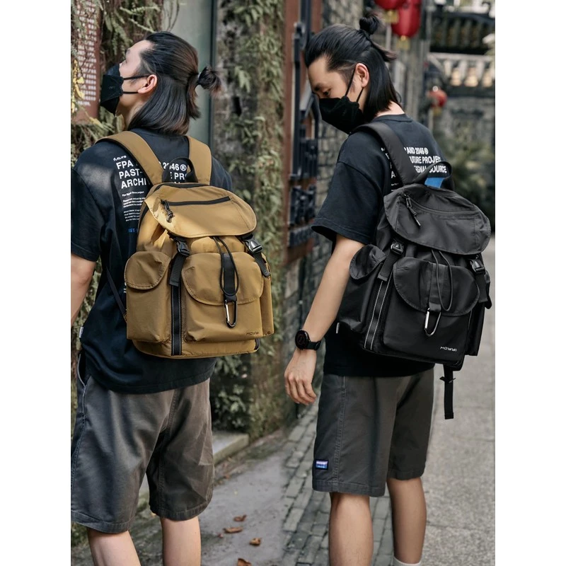 双肩包男士2026新款户外登山运动轻便旅行背包学生电脑书包大容量