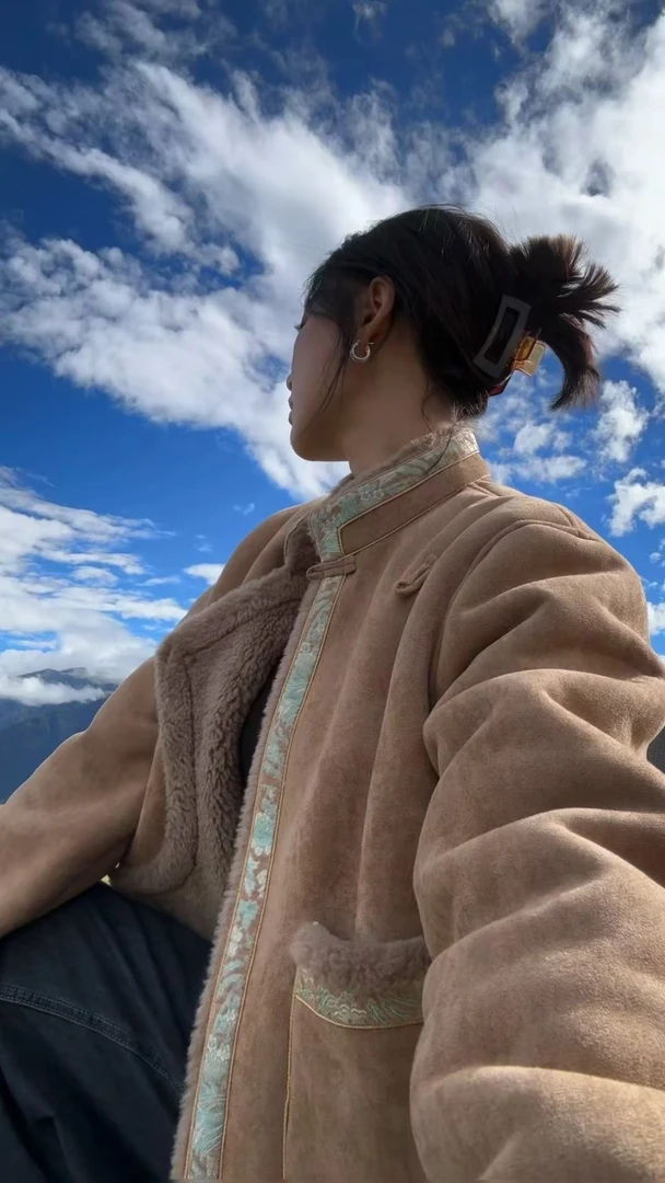 （ 应拉）藏式短款外套加绒加厚