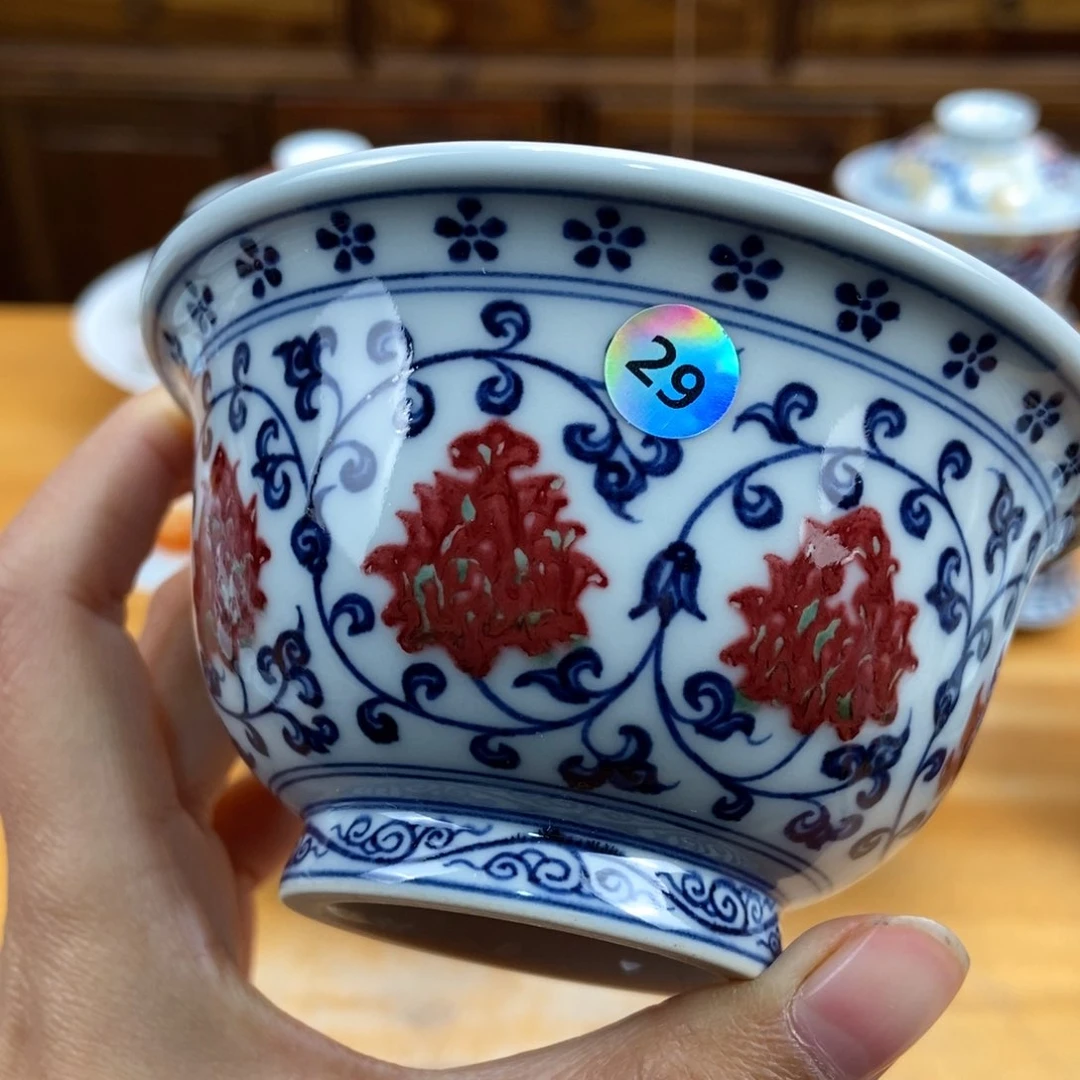 手绘现代茶具非古董