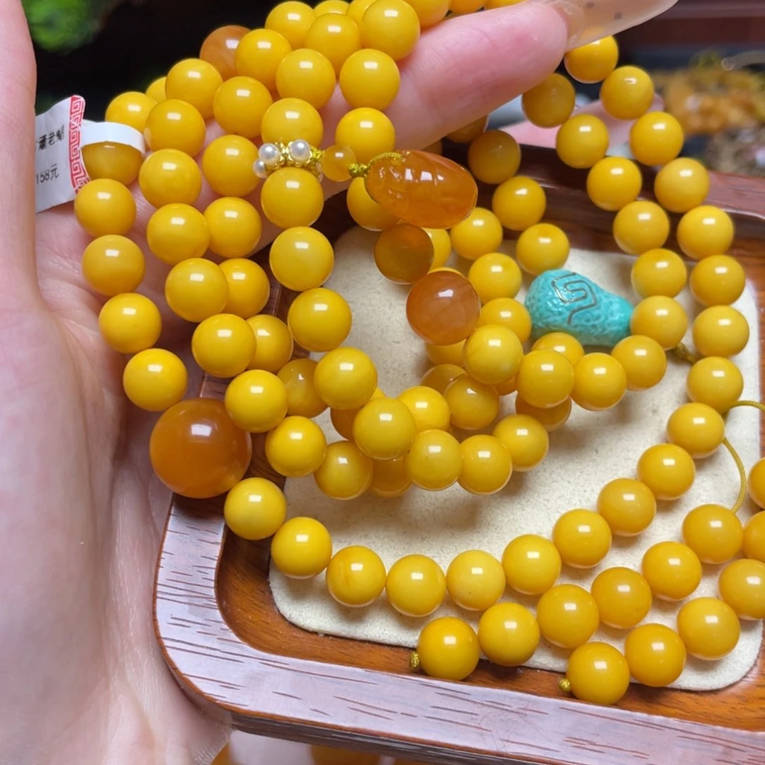 蜜蜡颈饰未镶嵌项链