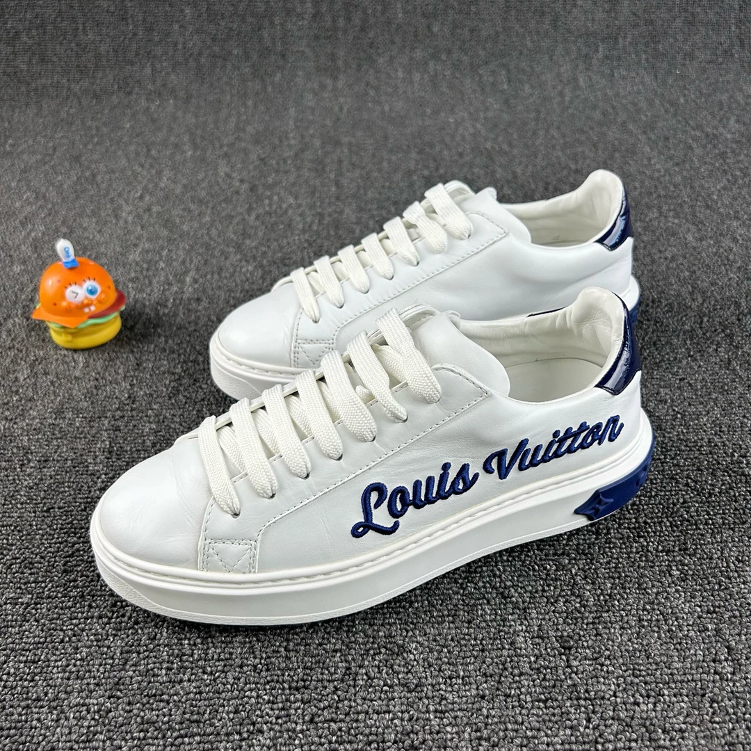 95新 LouisVuitton/路易威登 刺绣松糕鞋36.5码 HB4417 公价9.6k
