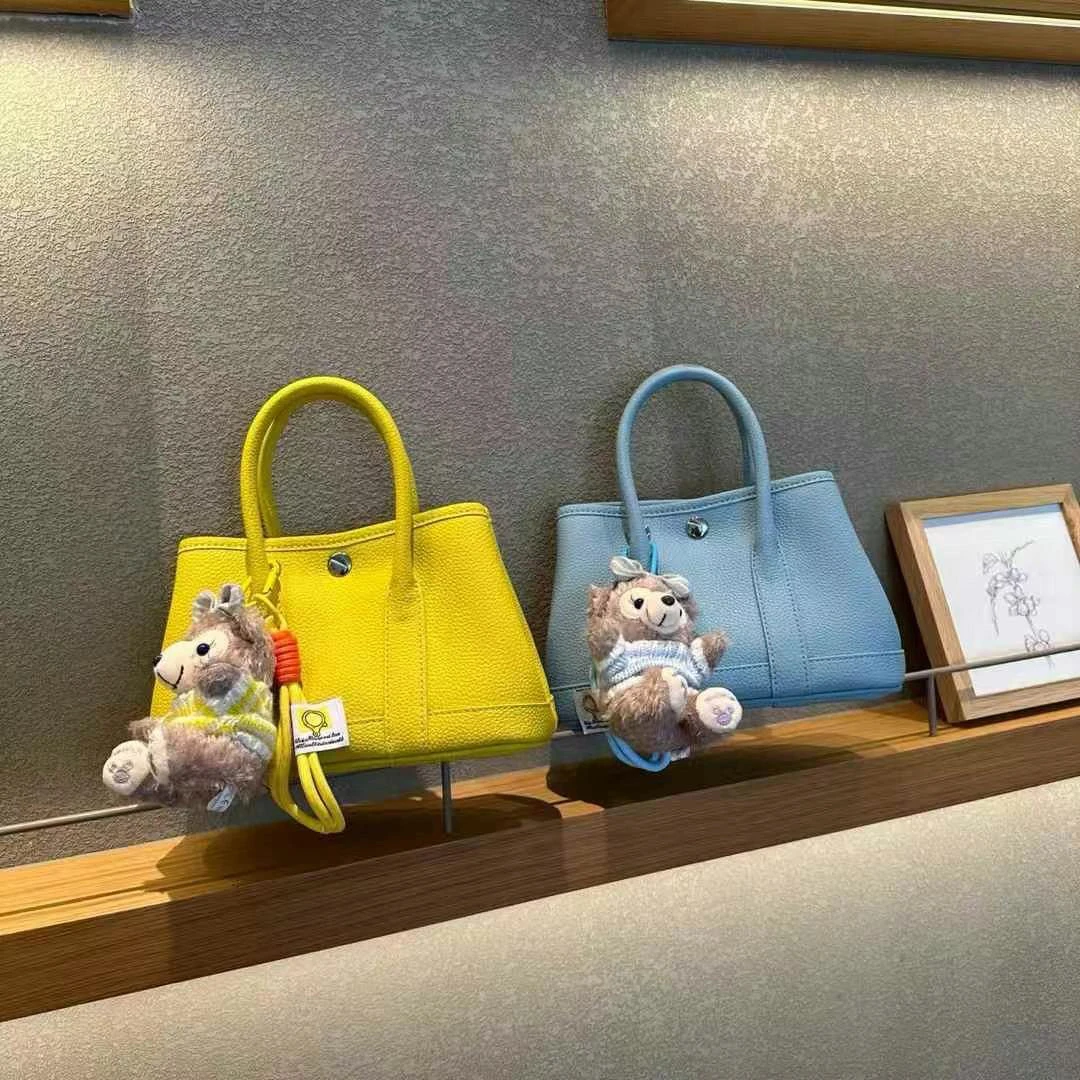 大号花园包加长手提带 配钥匙扣 可斜背轻奢时尚百搭女士黑色单肩