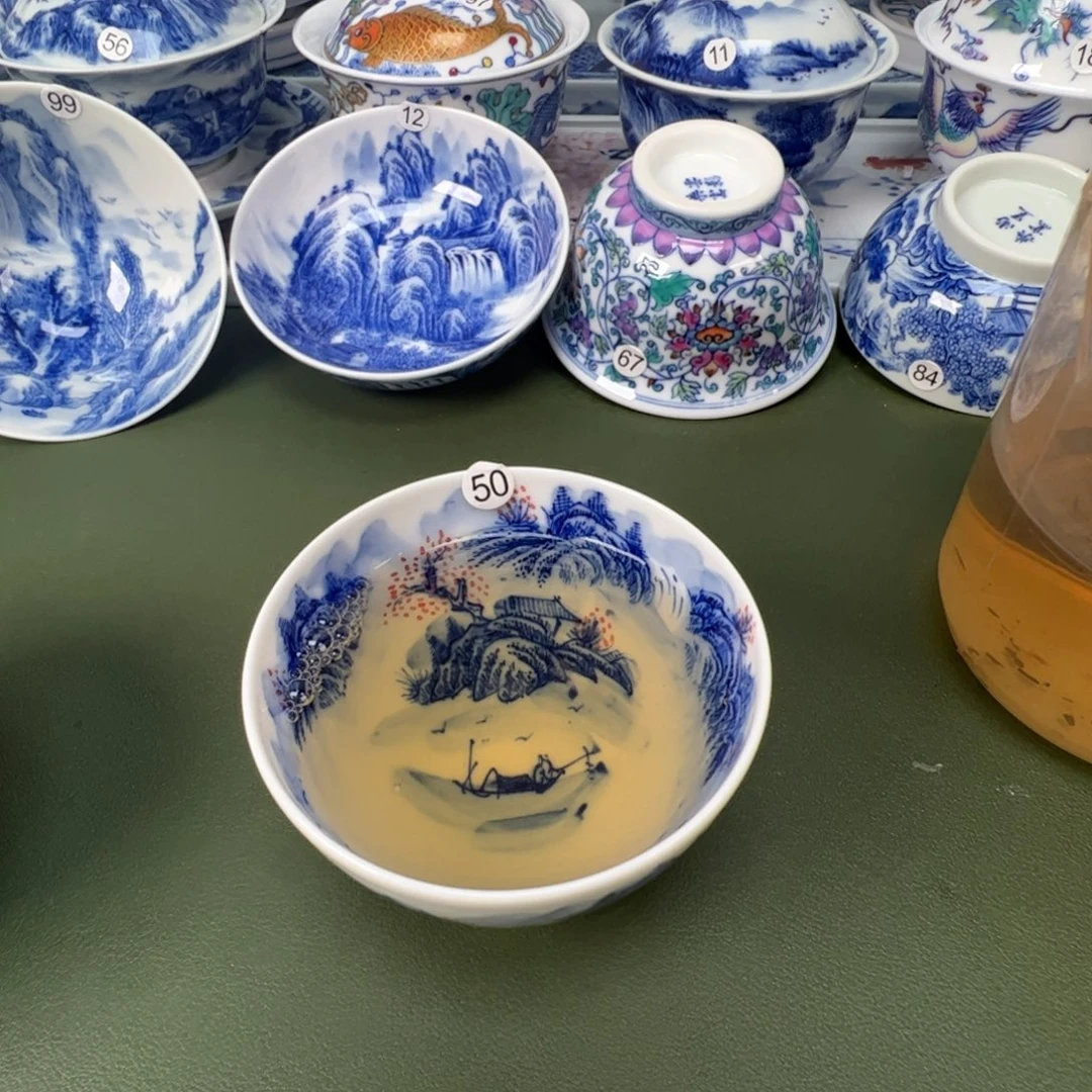 景德镇纯手工纯手绘茶具木木50