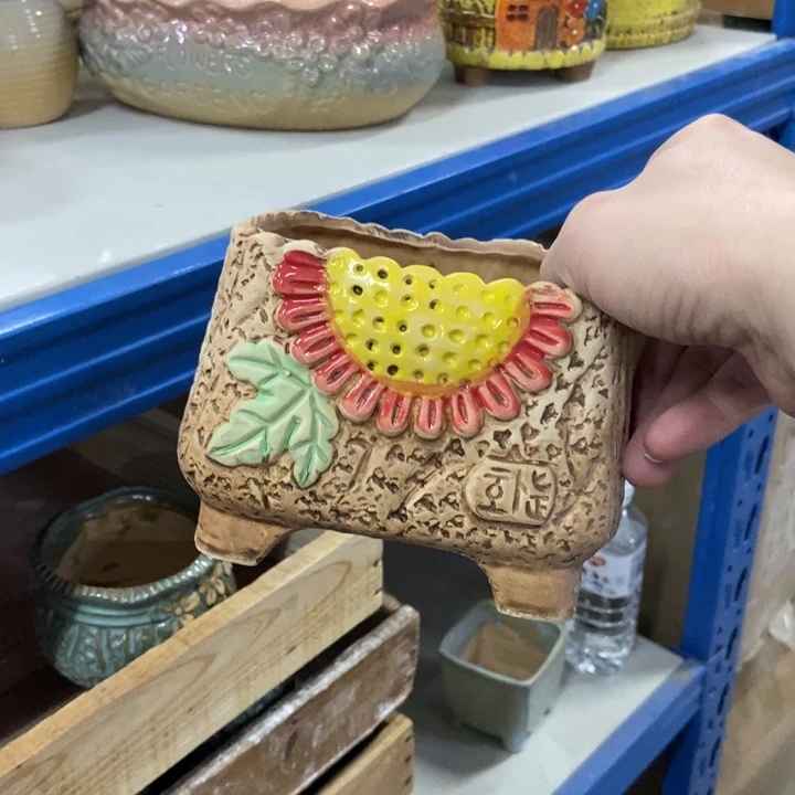 陶瓷花盆单场满9.9发12*9*10