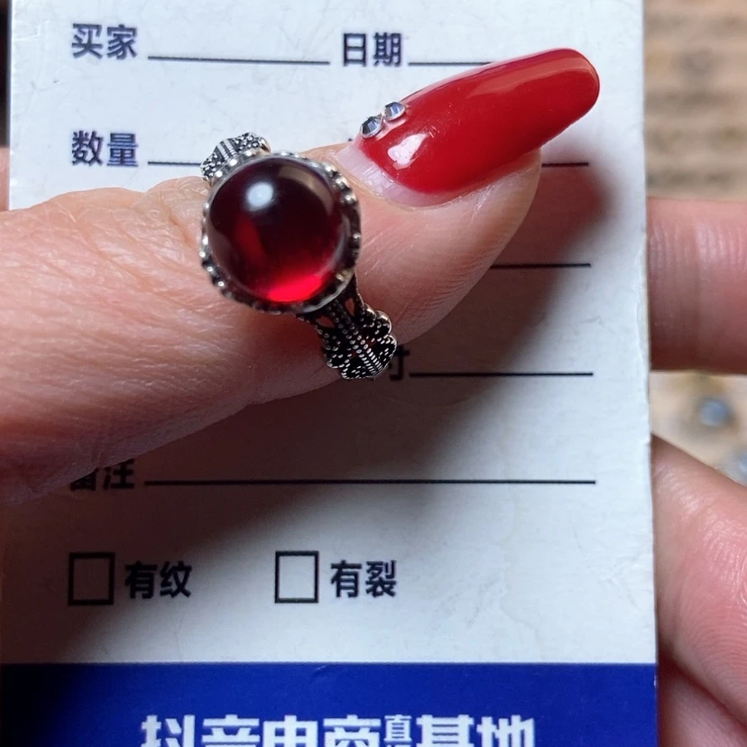 【闪购商品】托帕石戒指银S925镶嵌L***e