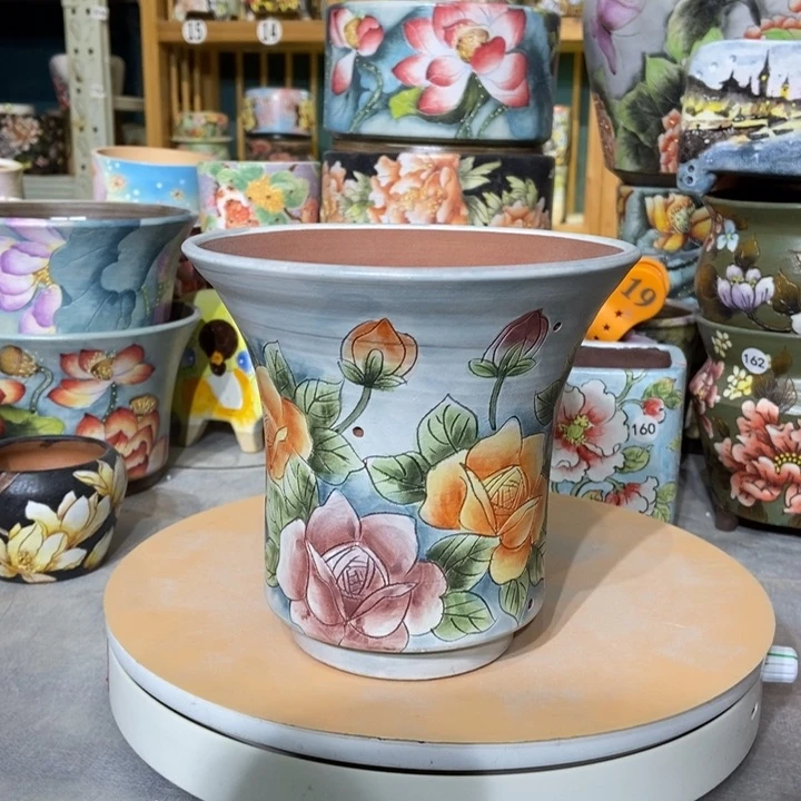 红陶景德镇艺术手绘作品