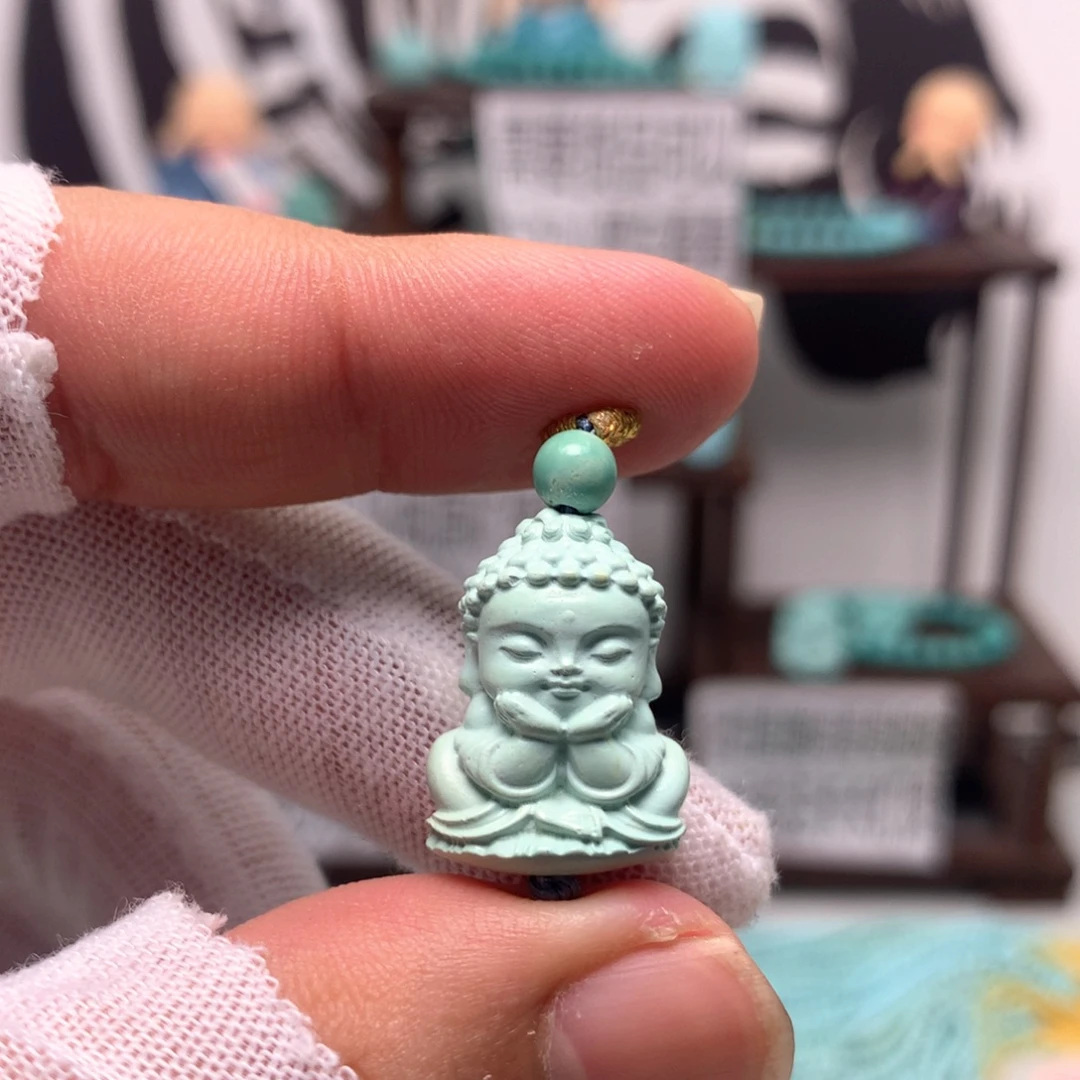绿松石未镶嵌挂件
