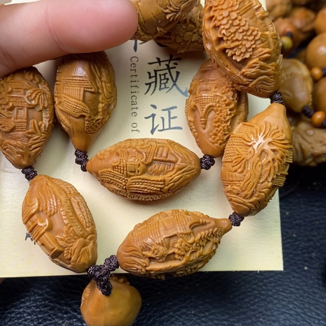 橄榄核吊坠橄榄核苏州园林手持