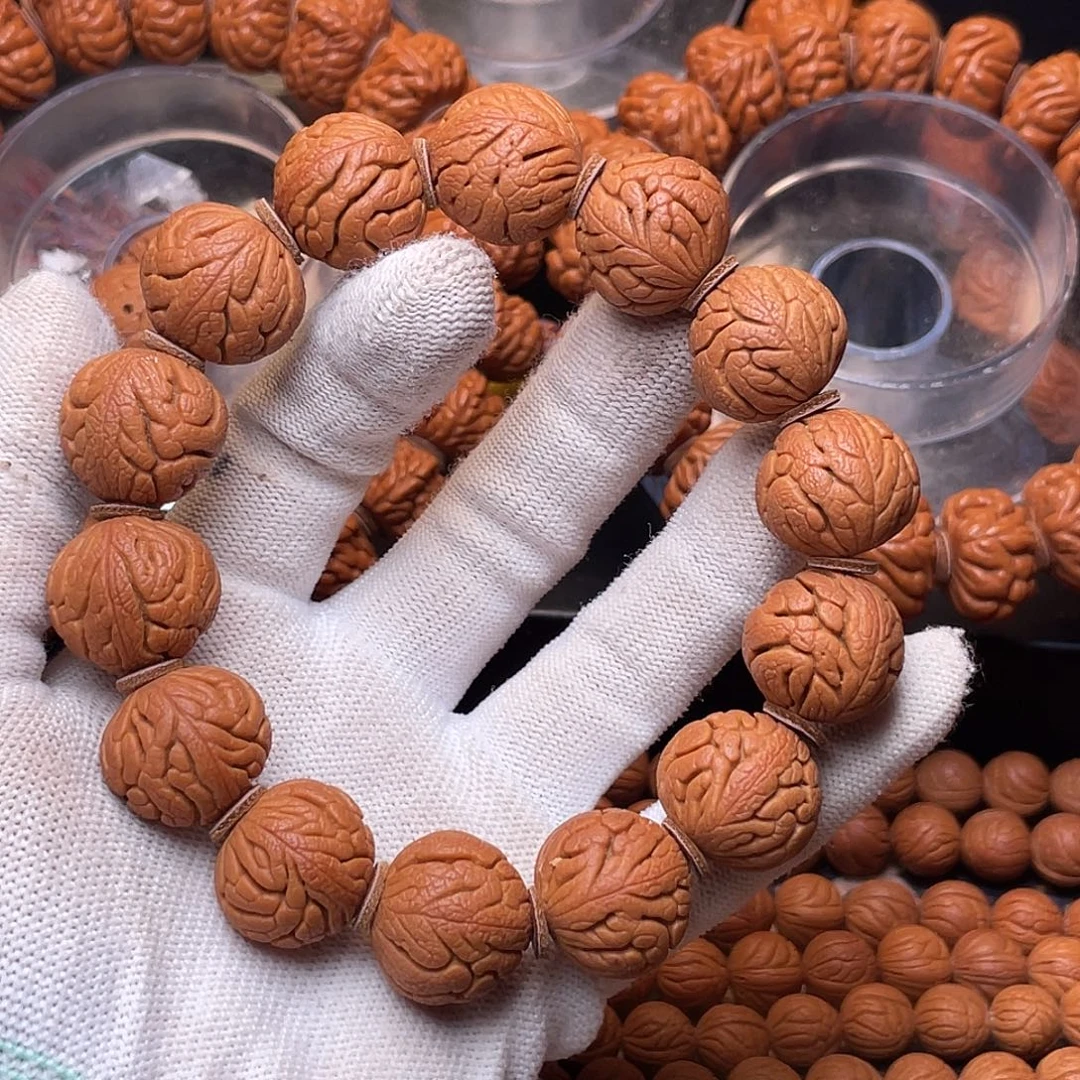 手串桃核精品红魔铁将军1.8