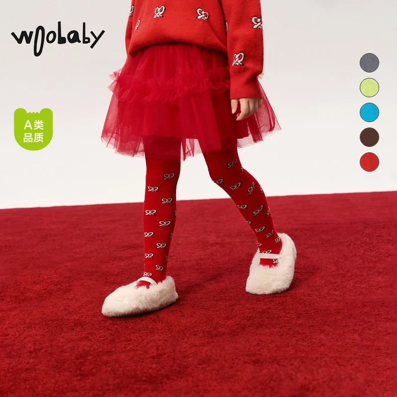 [双层网纱]woobaby女童半身纱裙24秋季短裙tutu蓬蓬裙公主裙裙子