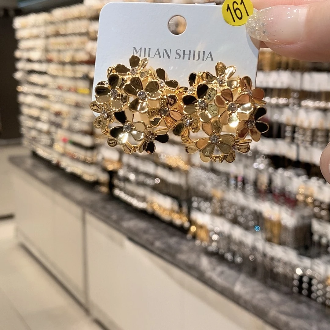 铜合金925银金色绣球花