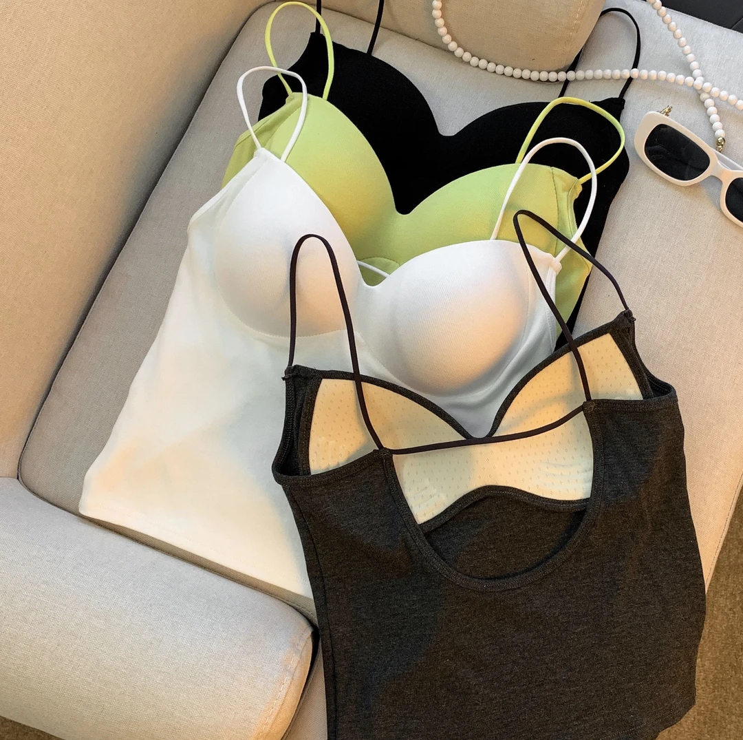 梦梦 MENGMENG｛性感辣妹吊带背心内搭上衣 }