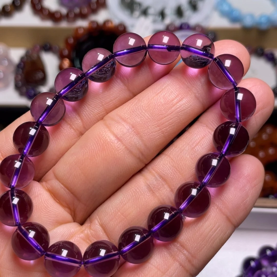 水晶手链未镶嵌巴西紫水晶