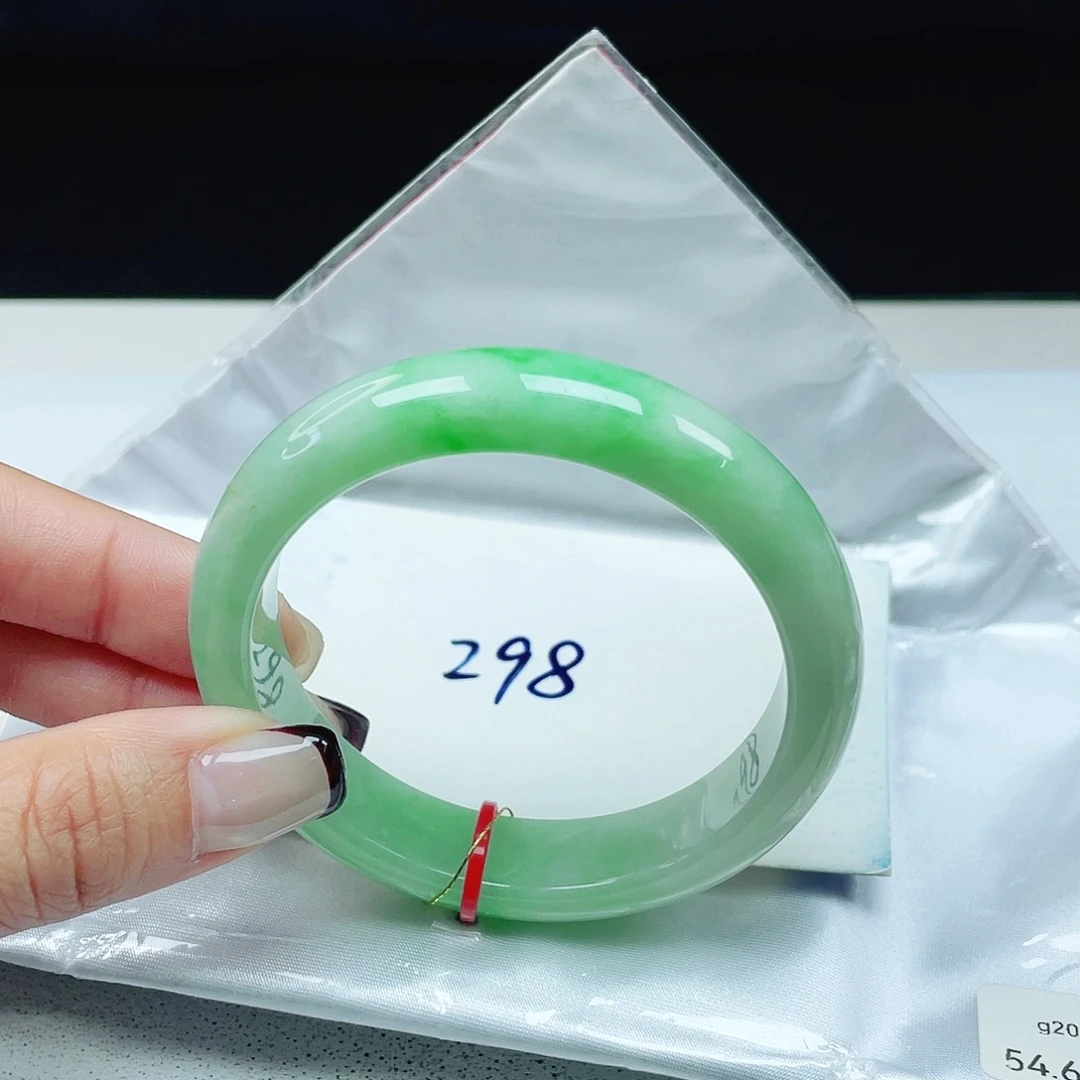 翡翠未镶嵌手镯 正圈54+